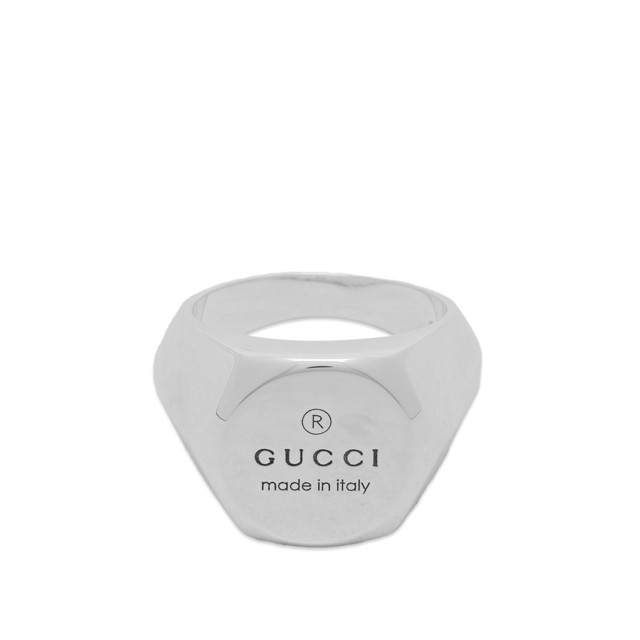 Gyűrűk Gucci Trademark Chevalier Ring Large "Silver" Fémes | YBC774755001011