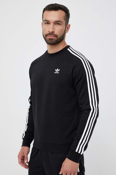 Sweatshirt adidas Originals Adicolor Classics 3-Stripes Crew Sweat Fekete | IM2087, 0