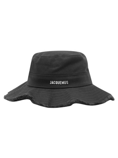 Kalapok Jacquemus Le Bob Artichaut Bucket Hat Fekete | 22E213AC002-5001-990