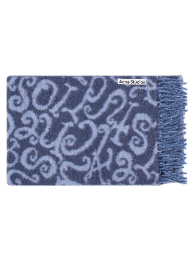 Sálak és kendők Acne Studios Volf Monogram Scarf Kék | CA0279-DJ1