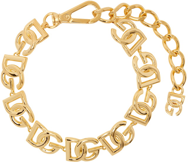 Nyakláncok és láncok Dolce & Gabbana Gold 'DG' Choker Fémes | WNO4S1 W1111