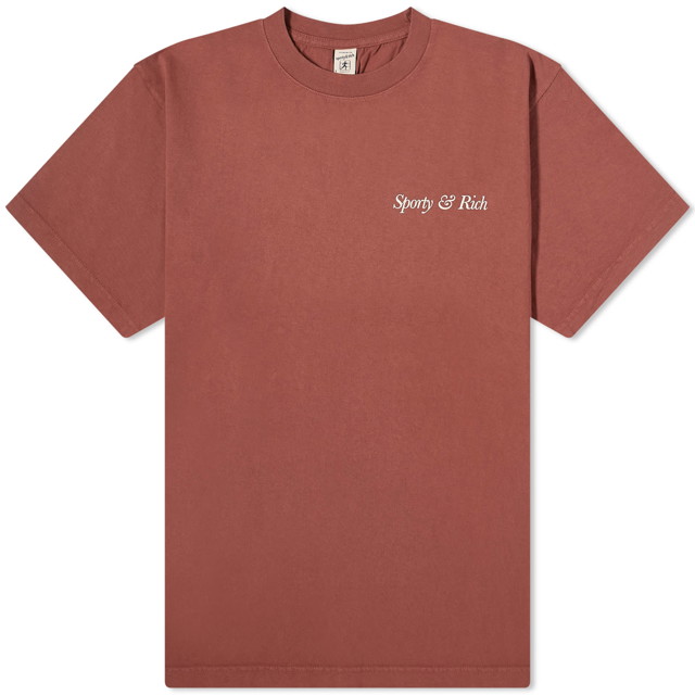 Póló Sporty & Rich HWCNY T-Shirt Burgundia | TSAW2340MO