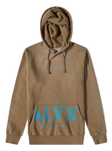 Sweatshirt 1017 ALYX 9SM 2X Logo Hoody Barna | AAUSW0180FA01-BEG0003
