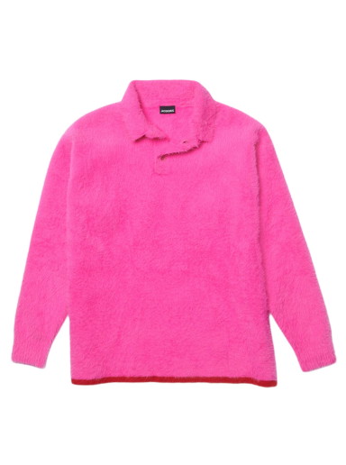 Sweatshirt Jacquemus Polo Neve Fluffy Polo Rózsaszín | 216KN601-2390-430