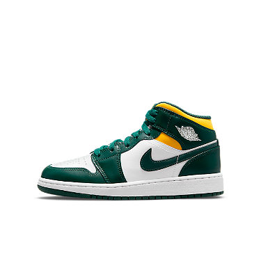 Sneakerek és cipők Jordan Air Jordan 1 Mid "Sonics" GS Zöld | 554725-371, 0