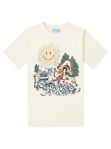 Póló MARKET Smiley Quiet Time T-Shirt Bézs | 399001549-NTR