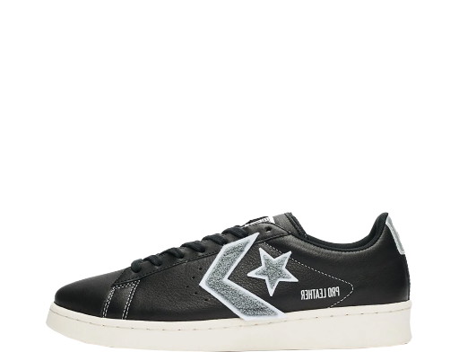 Sneakerek és cipők Converse Pro Leather Ox Black Silver Fekete | 167268C