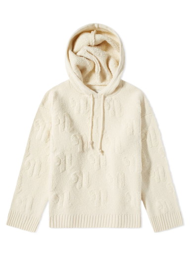 Camal Monogram Wool Fleece Hoody