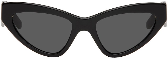Black DG Crossed Sunglasses