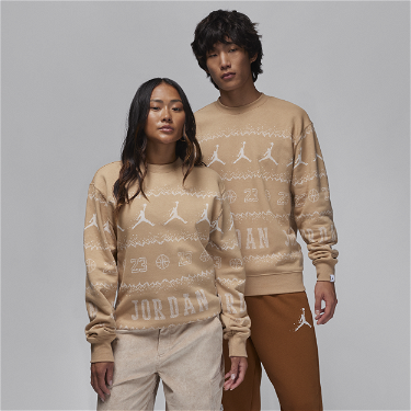 Sweatshirt Jordan Essentials Holiday Fleece Crew undefined | FD7463-200, 0
