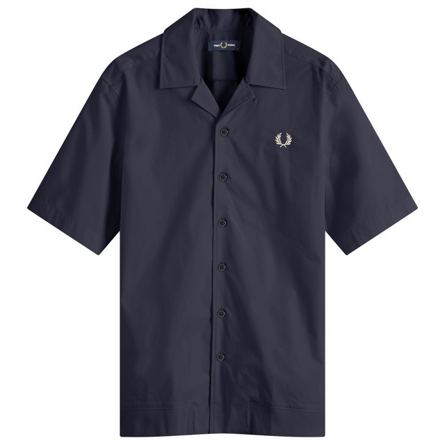 Ing Fred Perry Ribbed Hem Vacation Fekete | M5705-608