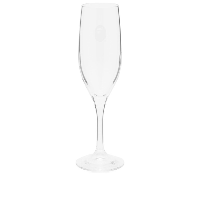 Lakberendezés BAPE A Bathing Ape Head Champagne Glass Fehér | 001KAI701001FCLR