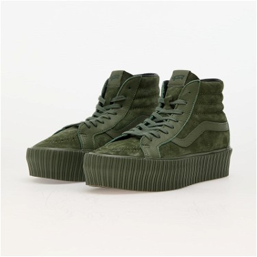 Sneakerek és cipők Vans Sk8-Hi Reissue 38 Platform LX Suede/Leather Army Zöld | VN000CNFARM1, 4