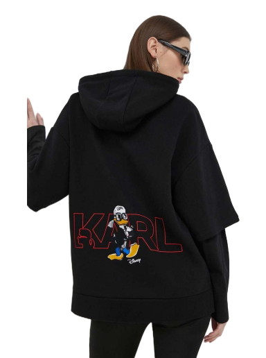 Sweatshirt KARL LAGERFELD Disney x Hoodie Fekete | 231W1890