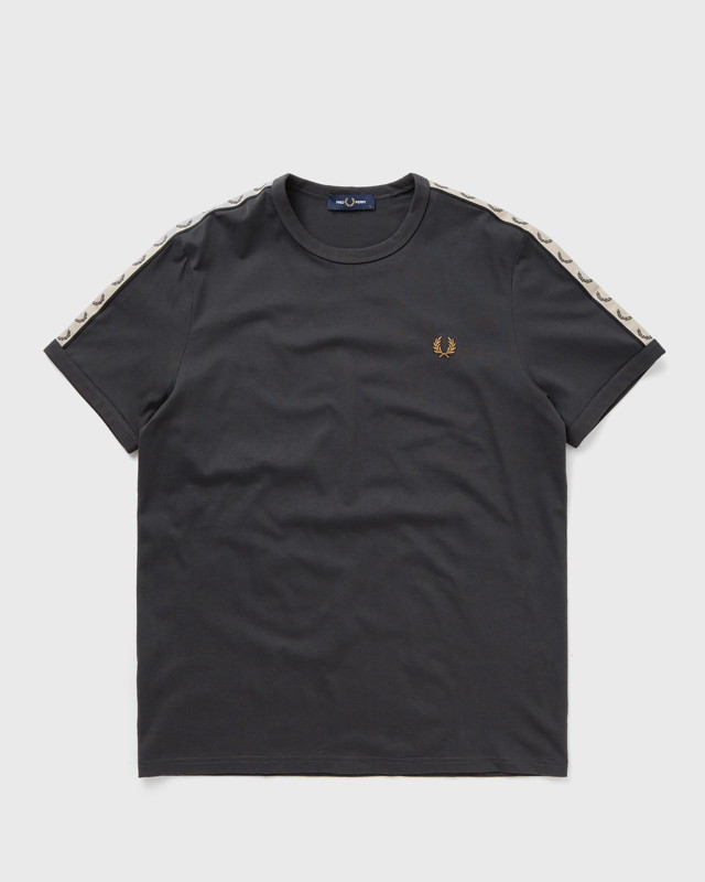 Póló Fred Perry Contrast Tape Ringer T-Shirt Fekete | M4613-ANCH