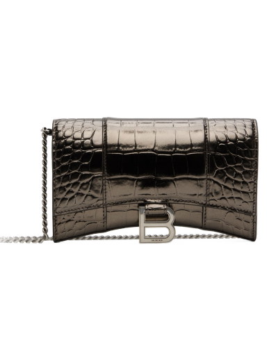 Válltáskák Balenciaga Croc Hourglass Bag Szürke | 656050 2AAJ7