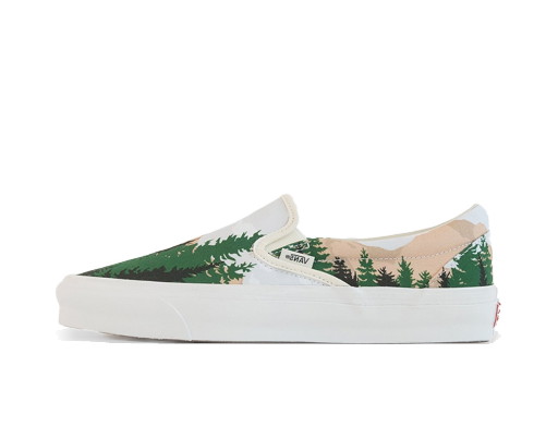 Sneakerek és cipők Vans Slip-On Kith 10th Anniversary Treescape Zöld | VN0A45JK6CD