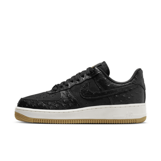 Sneakerek és cipők Nike Air Force 1 Low '07 "Black Ostrich" W Fekete | DZ2708-002