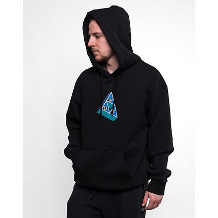 Sweatshirt HUF Based Triple Triangle Hoodie Fekete | pf00579-black