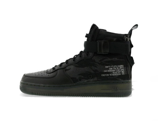 Sneakerek és cipők Nike SF Air Force 1 Mid Black Cargo Khaki Fekete | AA7345-001