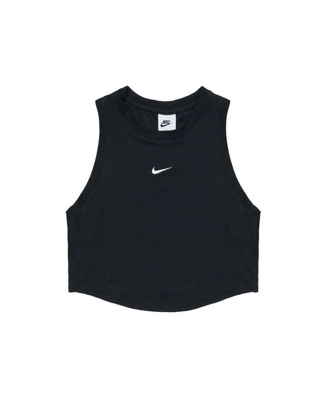 Trikók Nike WMNS ESSENTIALS RIBBED CROPPED Fekete | FB8279-010