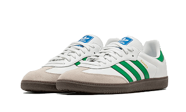 Sneakerek és cipők adidas Originals Samba OG White Green Fehér | IG1024, 2