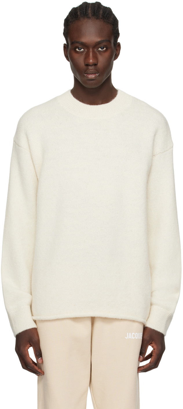 Pulóver Jacquemus Les Classiques 'Le Pull ' Sweater "Off-White" Bézs | 24E245KN295-2329