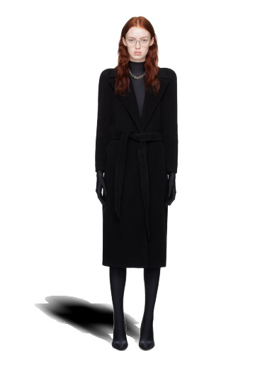 Kabátok Balenciaga Fitted Coat Fekete | 769014 TOU02