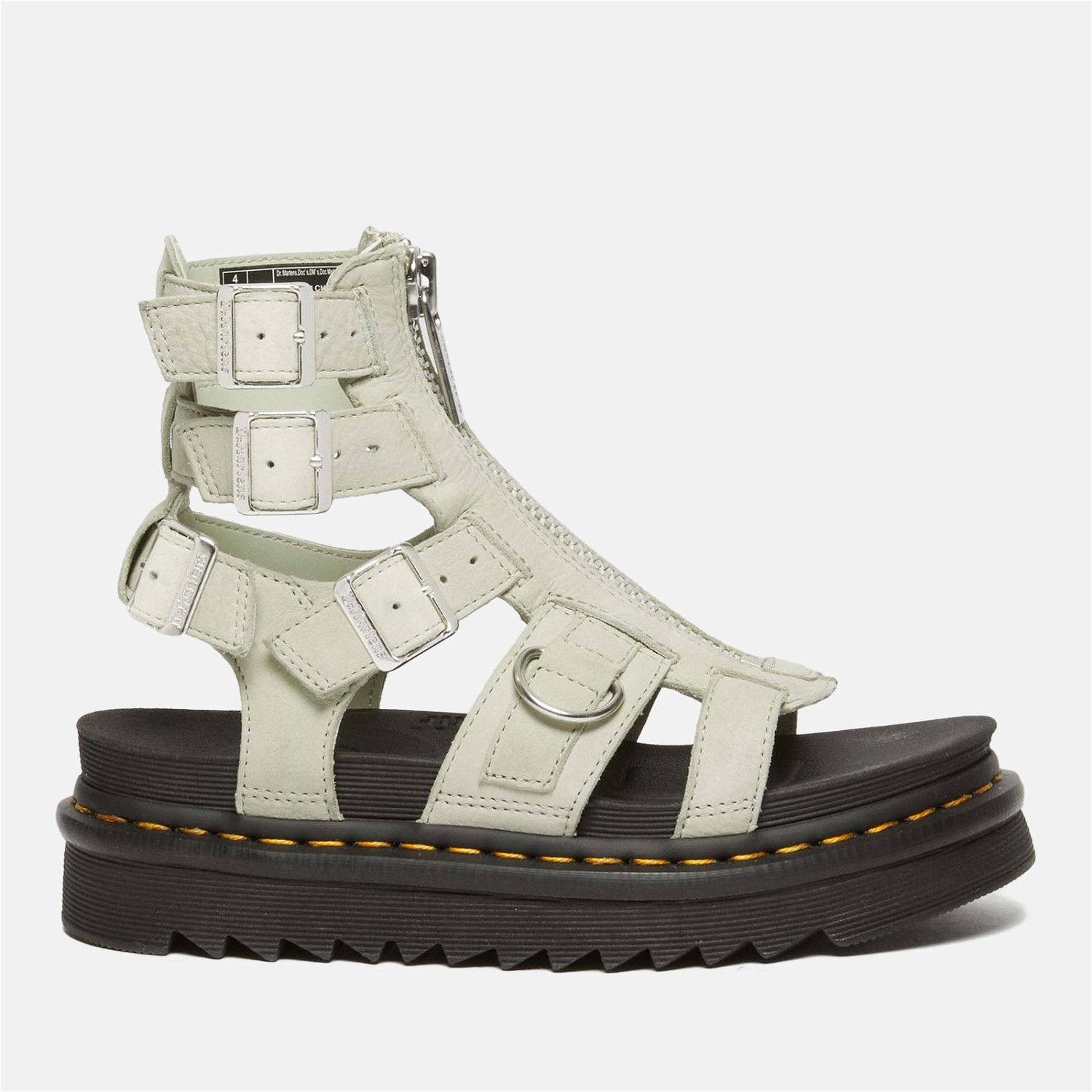 Sneakerek és cipők Dr. Martens Olson Leather Zip Front Gladiator Sandals Szürke | 31542763, 0