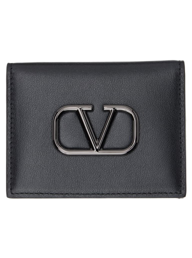 Pénztárca Valentino Garavani VLogo Card Holder Fekete | 2Y2P0T39VTQ