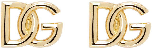 Gold 'DG' Cuff Links