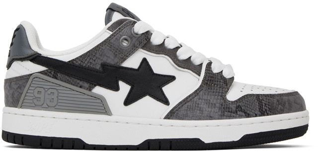 Sneakerek és cipők BAPE Sk8 STA "Black Gray" Szürke | 001FWJ801055I