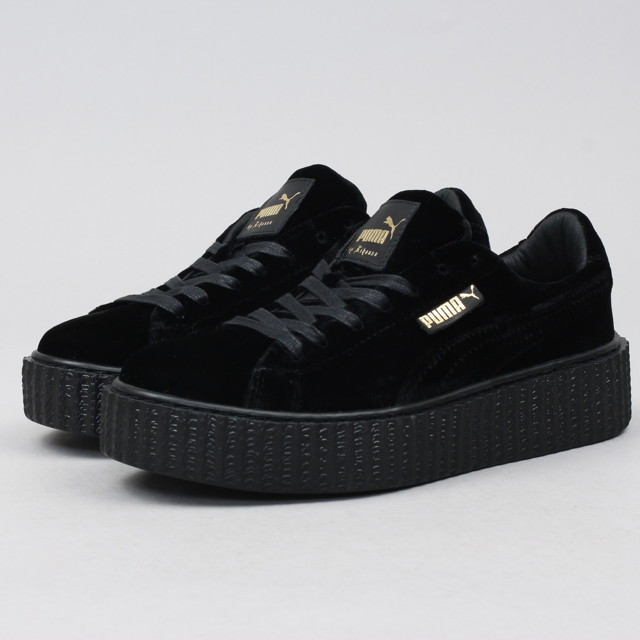 Sneakerek és cipők Puma Creepers Velvet black - black - black Fekete | 364466 01