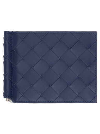 Pénztárca Bottega Veneta Bill Clip Wallet Sötétkék | 592626 VCPQ4