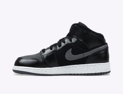 Korlátozott példányszámban Jordan Air Jordan 1 Mid Premium ''Black Dark Grey'' GS Fekete | 852548-002