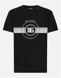 Short-sleeved Cotton T-shirt With Dg Print - Man T-shirts