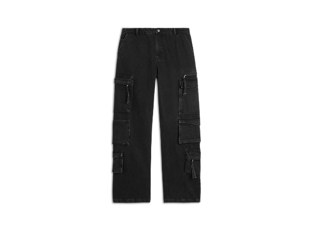 Oldalzsebes nadrágok AXEL ARIGATO Utility Cargo Jeans Fekete | A2186001