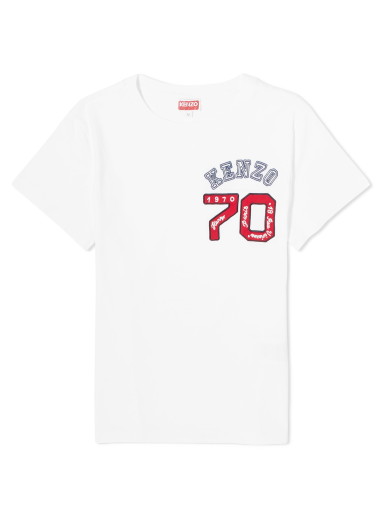 Póló KENZO Academy Logo Classic T-Shirt Fehér | FD62TS0614SO-01