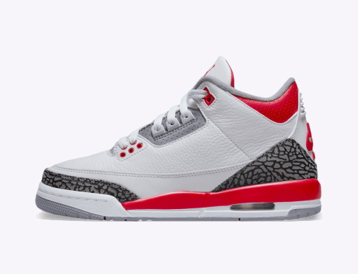 Sneakerek és cipők Jordan Air Jordan 3 Retro "Fire Red" 2022 GS Fehér | DM0967-160