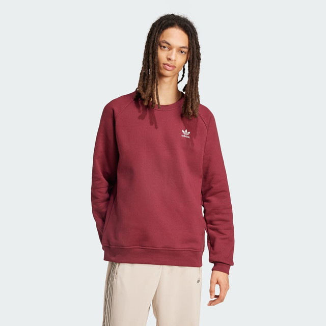 Sweatshirt adidas Performance Trefoil Essentials Crew Sweatshirt Burgundia | JW4191