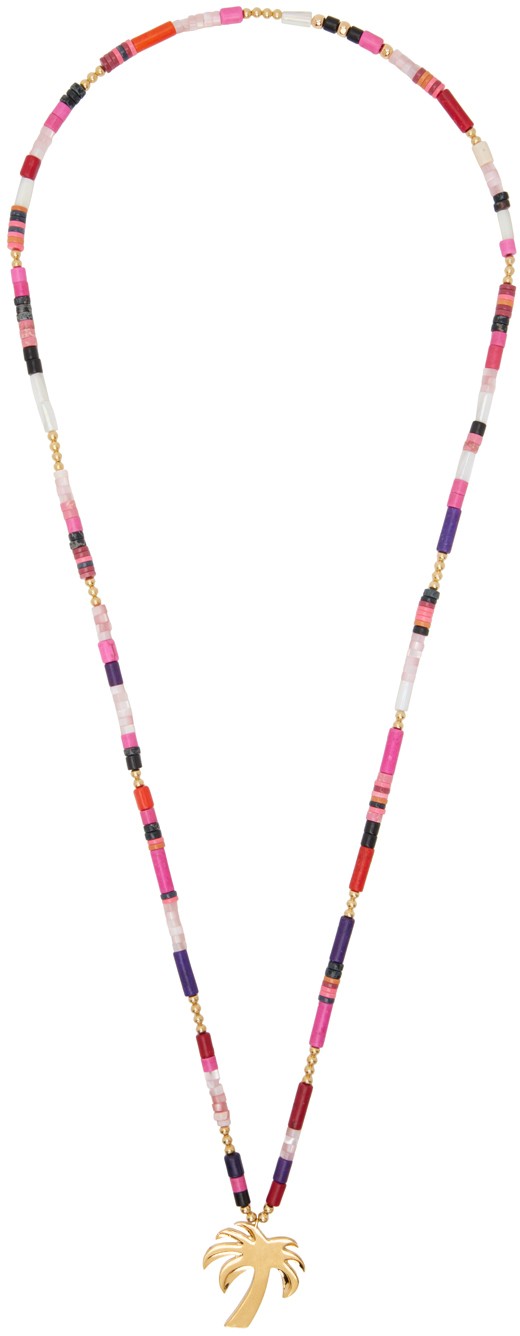 Nyakláncok és láncok Palm Angels Multicolor Palm Beads Necklace Többszínű | PWOB122F24MAT0018476