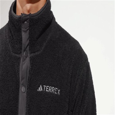 Sweatshirt adidas Performance Terrex XPLORIC High Pile Fleece Pullover Fekete | IB6553, 6