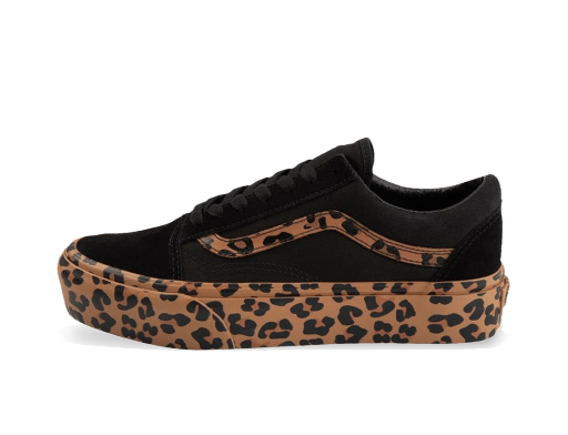 Sneakerek és cipők Vans Old Skool Platform Leopard Fekete | VN0A3B3UTKI