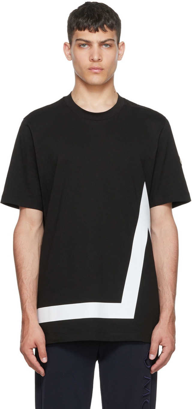 Póló Moncler Cotton T-Shirt Fekete | H20918C000018390T