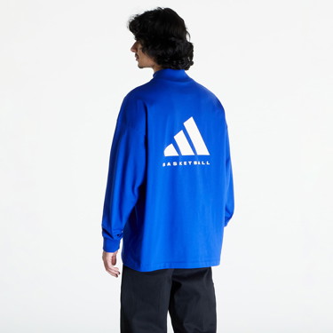 Sweatshirt adidas Performance adidas Basketball Long Sleeve Tee UNISEX Sötétkék | IX1969, 3