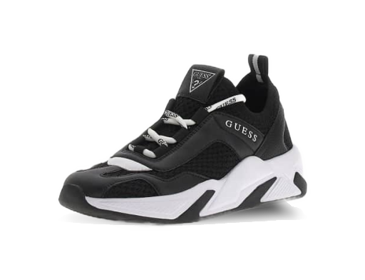 Sneakerek és cipők GUESS Geniver Perforated-Insert Running Shoes W Fekete | FLPGE2FAB12