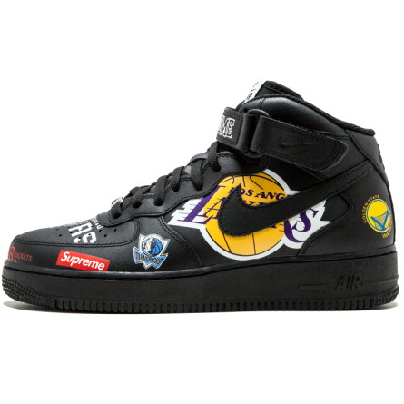 Sneakerek és cipők Nike Supreme x Air Force 1 NBA "Black" Fekete | AQ8017-001-41