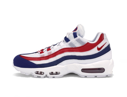 Sneakerek és cipők Nike Air Max 95 White Deep Royal Blue Gym Red 
Piros | CJ9926-100