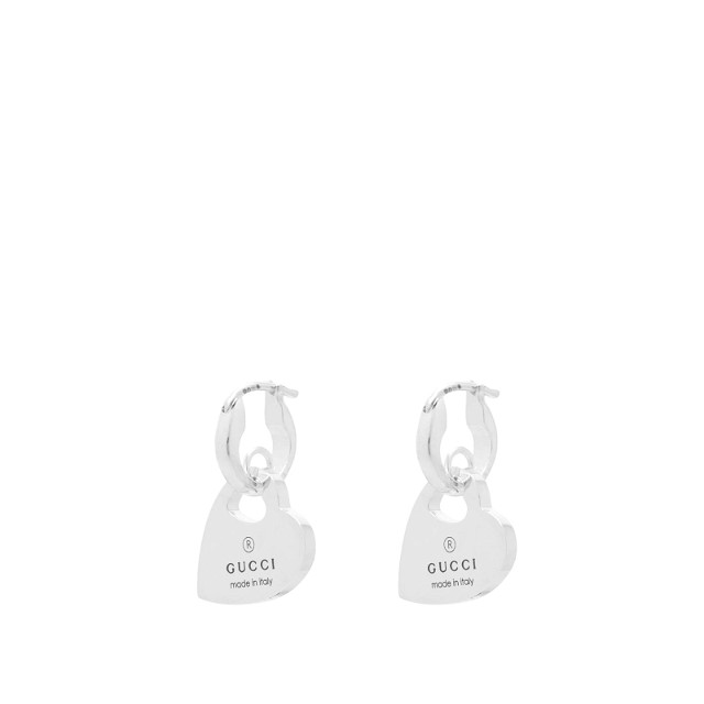 Fülbevaló Gucci Trademark Heart Earrings Fémes | YBD79630200100U