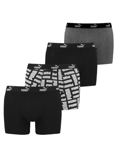 Boxerek Puma Promo Print Boxer 4 Pack Fekete | 701223689-002